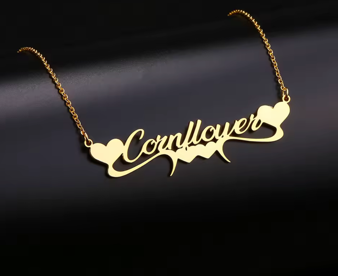 Custom 18K Gold Waterproof Name Necklace – Non-Tarnish & Personalized